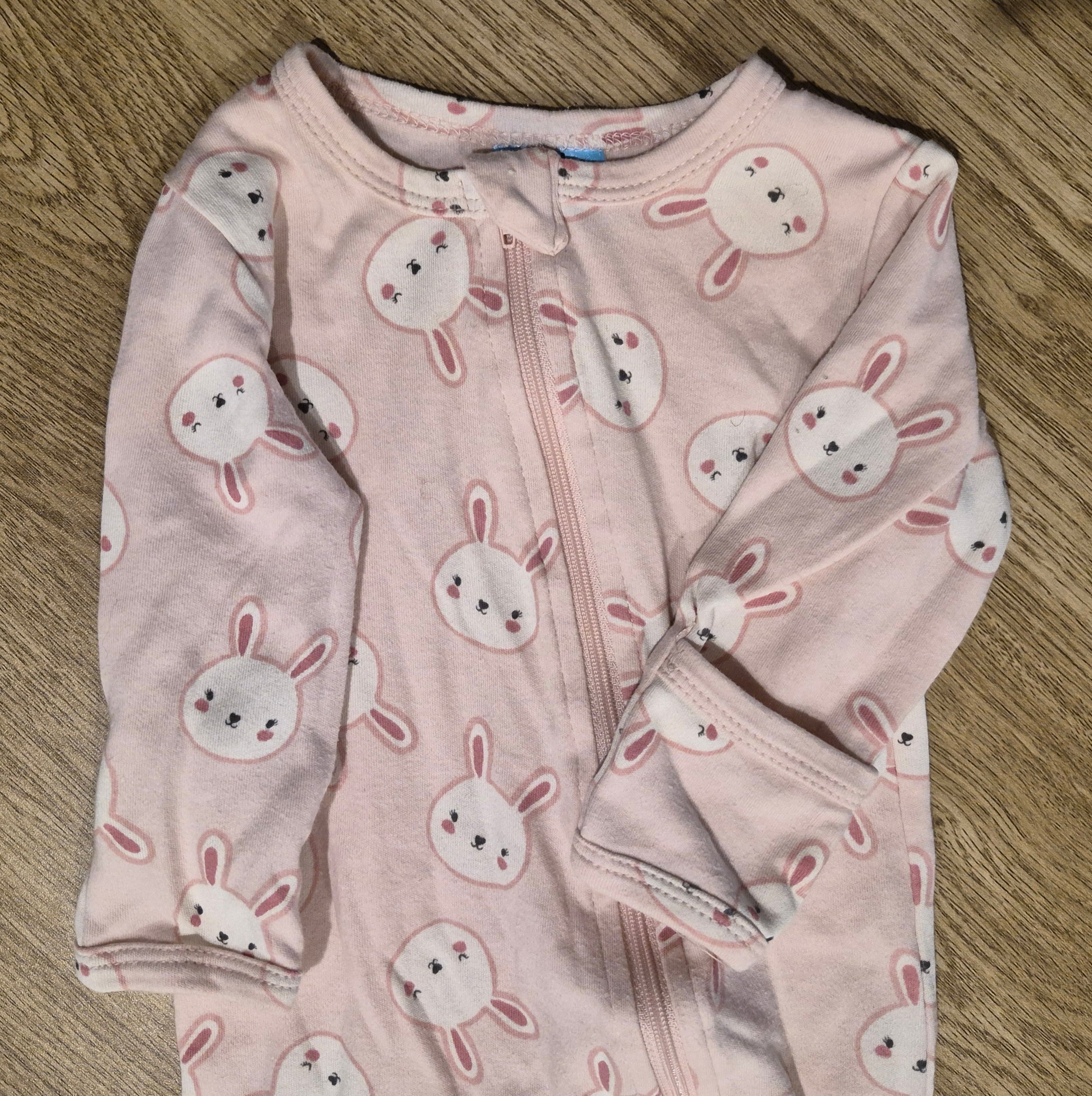 Mobi Minors Pink Bunny Onesie