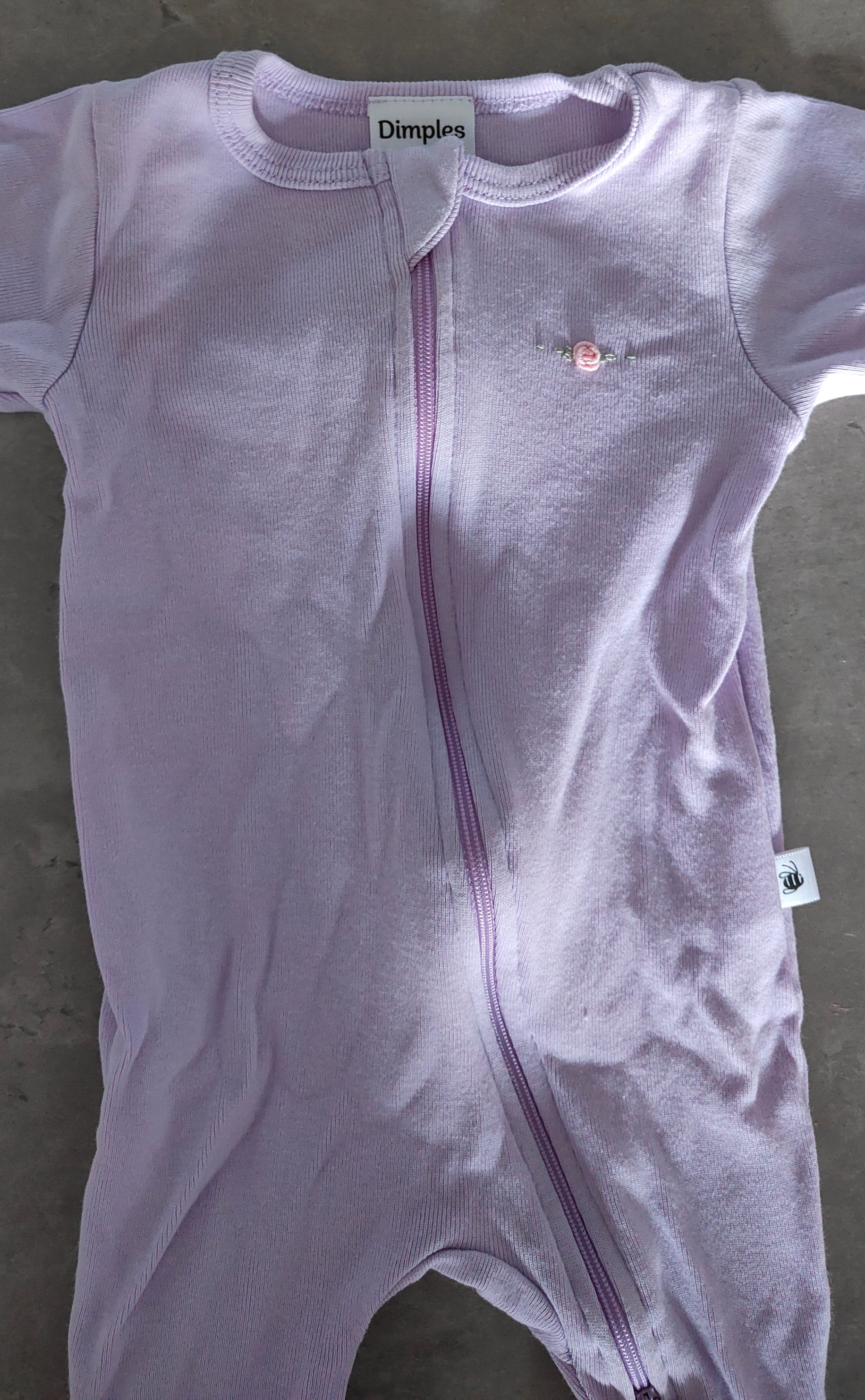 Dimples Long Sleeve Onsie