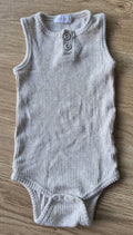 Jamie Kay Ribbed Grey Singlet Bodysuit