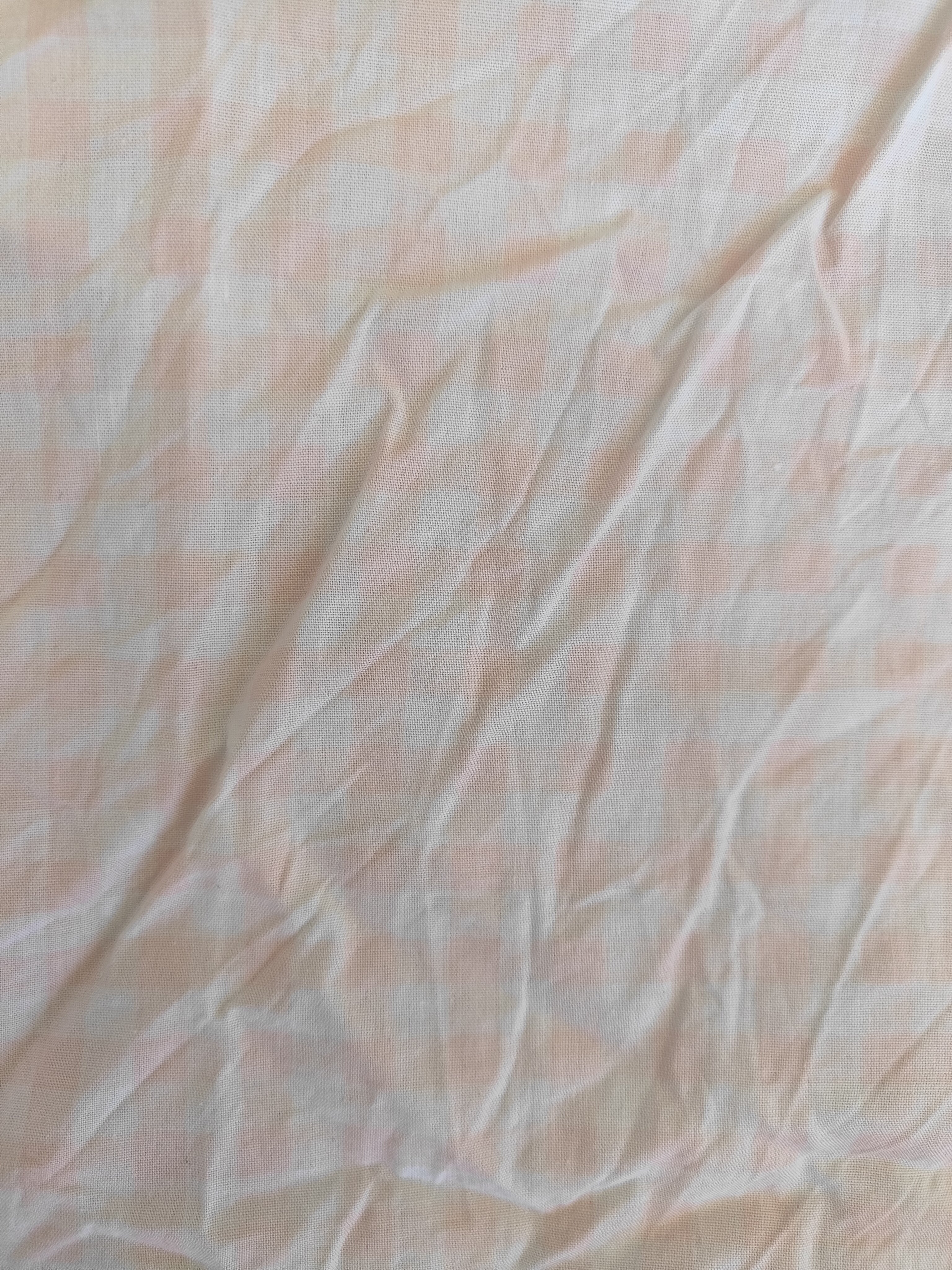 Checkered Pink & White Fitted Cot Sheet
