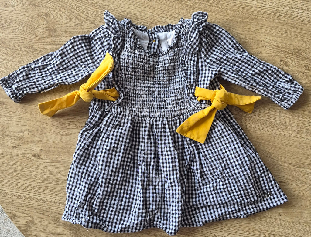Fox & Finch Checkered Frill Dress