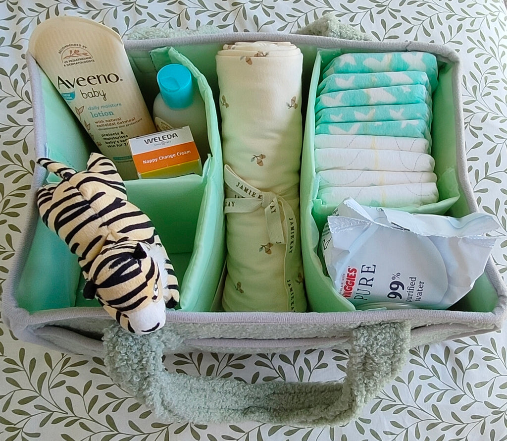 Green Nappy Caddy Essentials