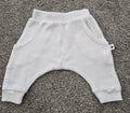 Dimples Newborn White Waffle Pants