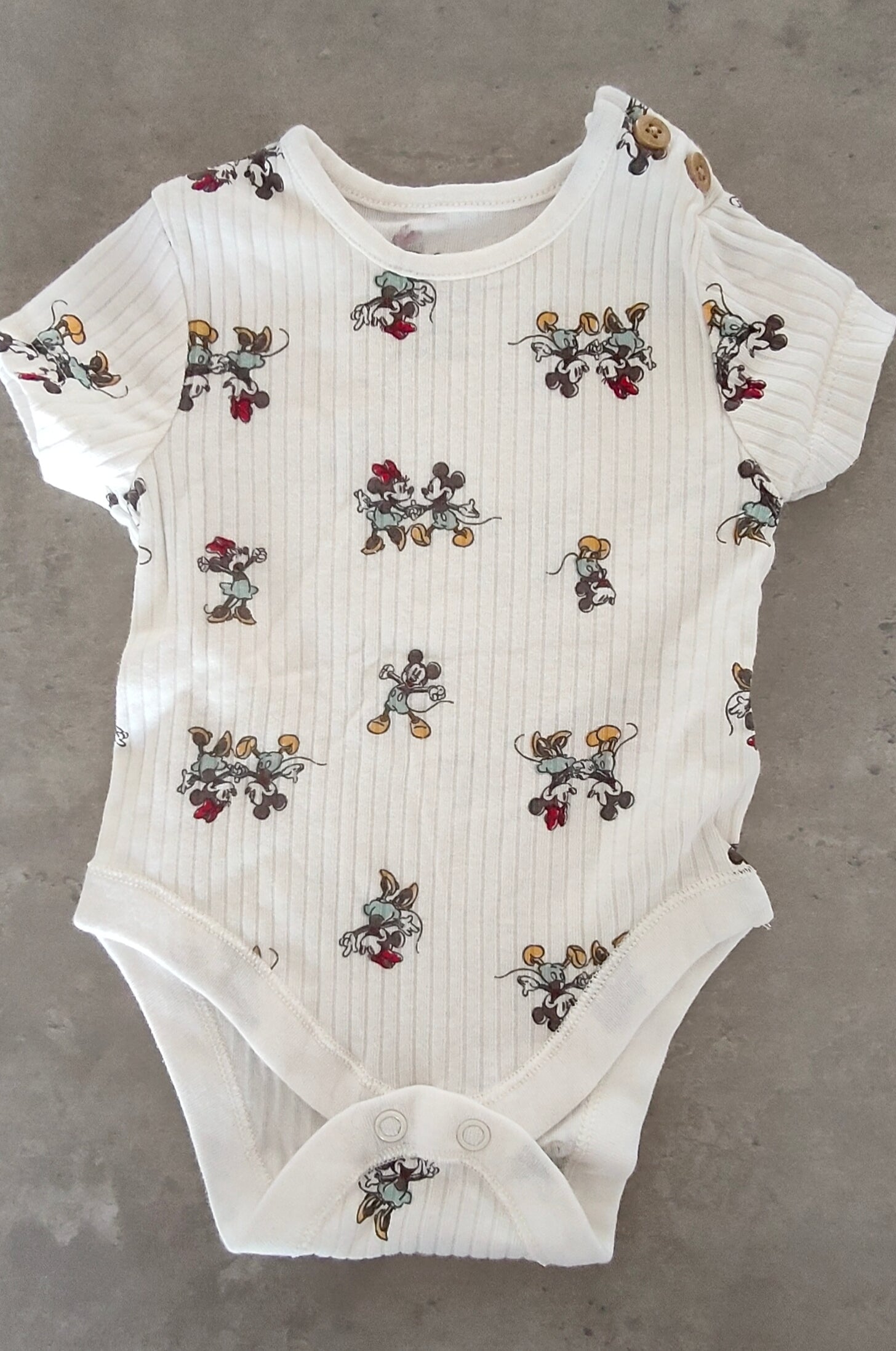 Disney Mini & Mickey Mouse Short Sleeve Bodysuit