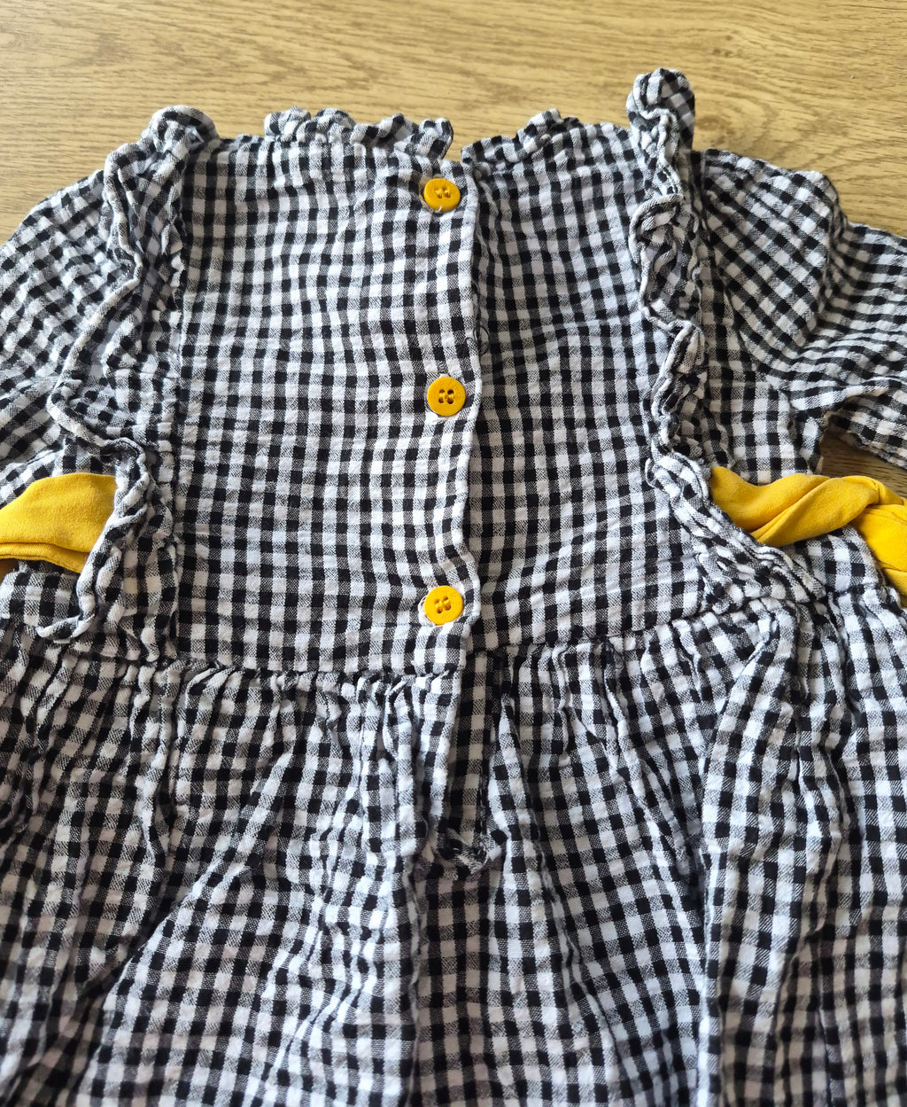 Fox & Finch Checkered Frill Dress