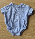 Teeny Weeny Blue & White Pin Stripes Short Sleeve Bodysuit
