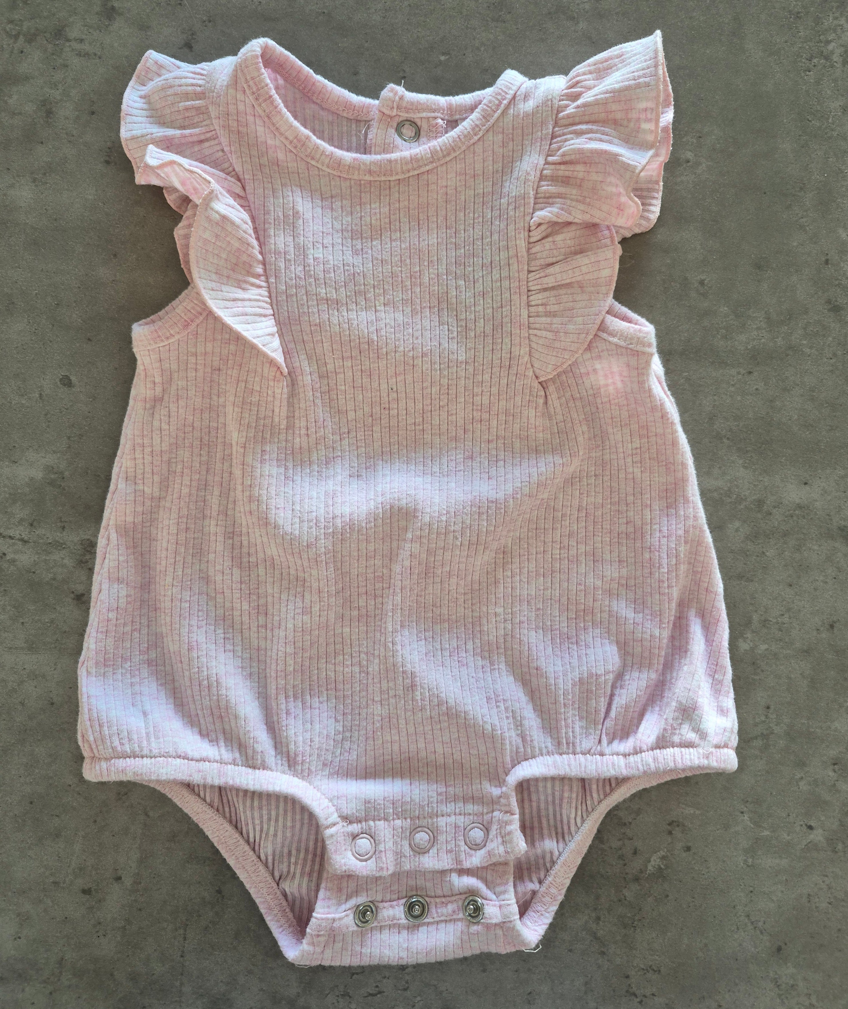 Baby Berry Pink Frill Short Sleeve Bodysuit
