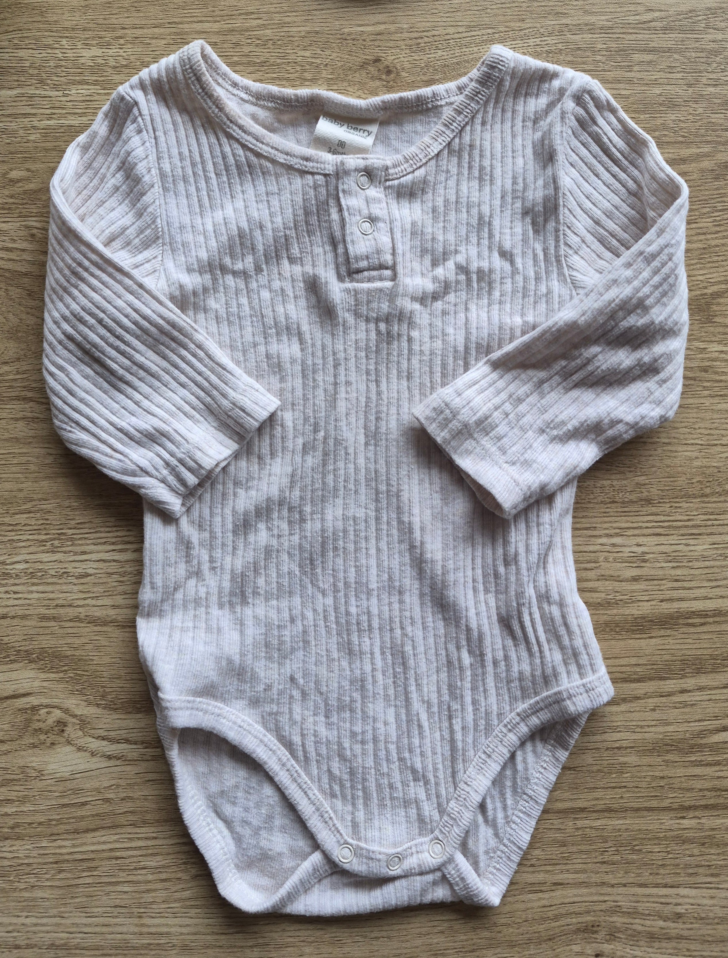 Baby Berry Ribbed Long Sleeve Bodysuit