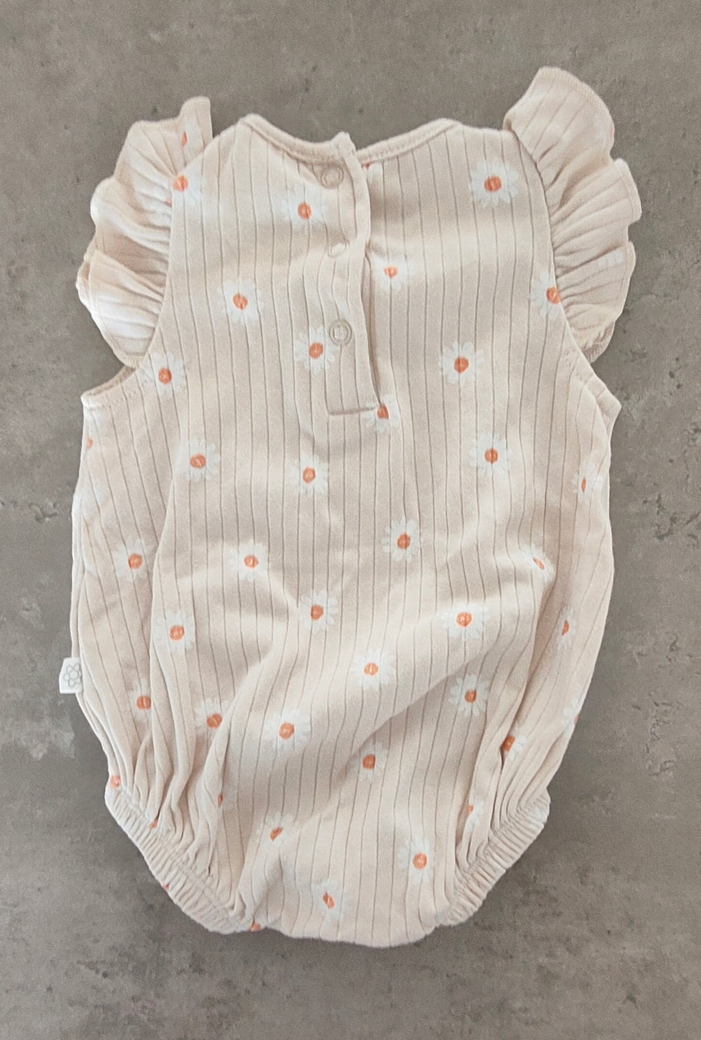 Pin Stripe Daisy Singlet Bodysuit