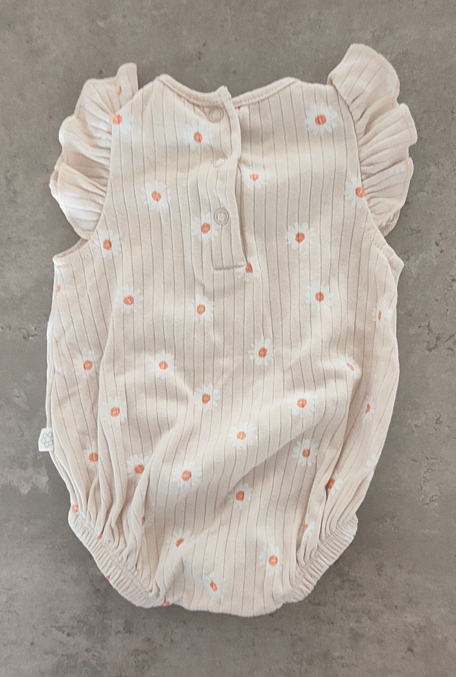 Pin Stripe Daisy Singlet Bodysuit