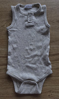 Jamie Kay Grey Ribbed Singlet Bodysuit.