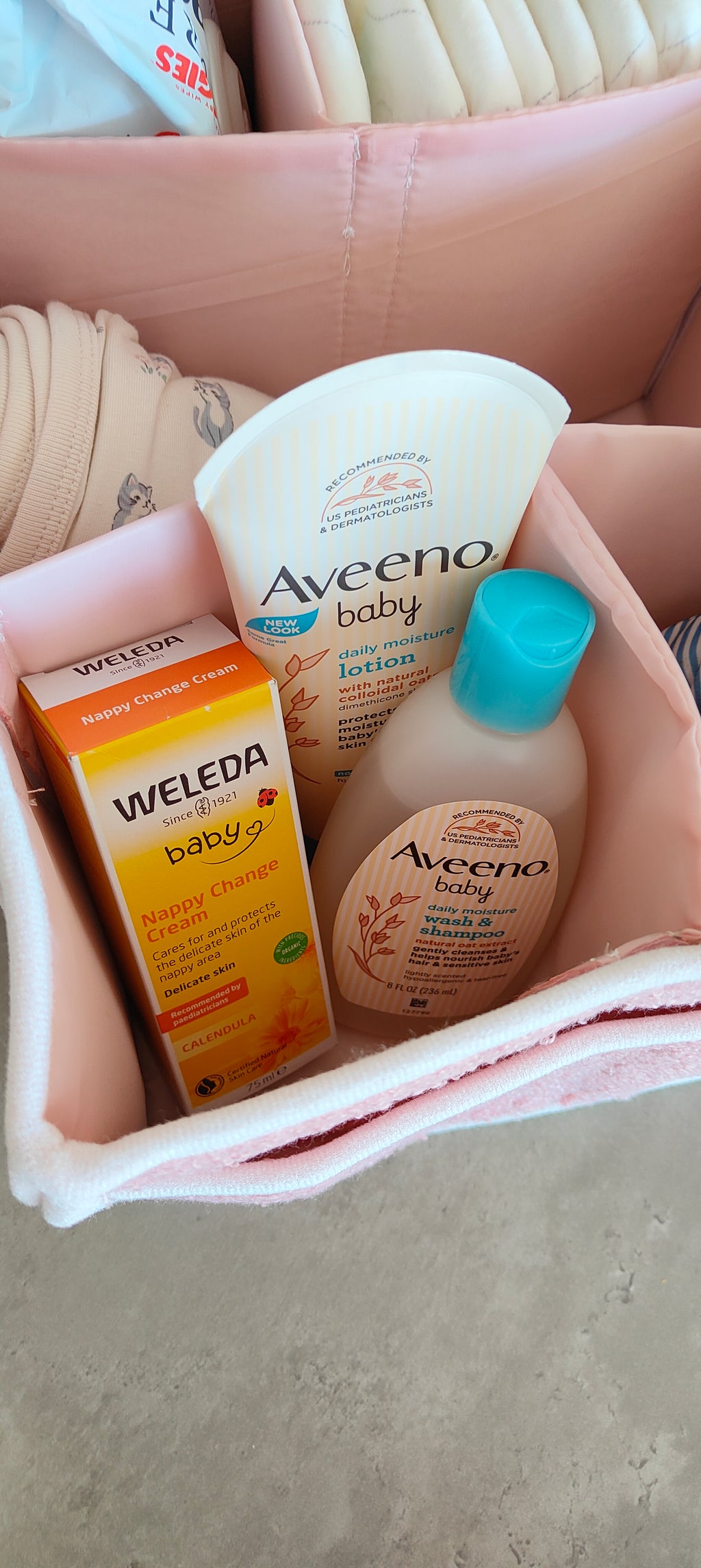 Cream Nappy Caddy Essentials 