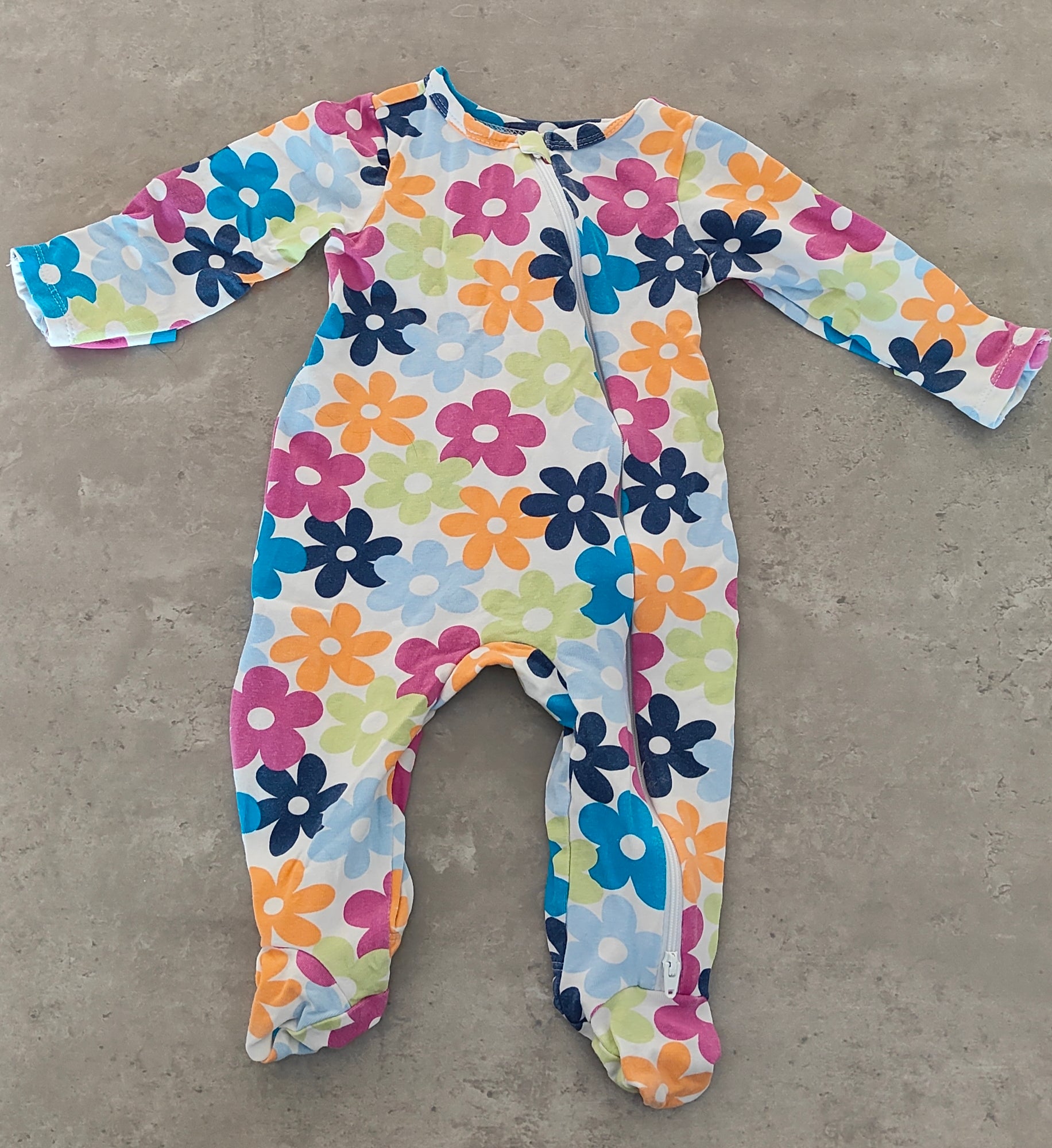 Teeny Weeny Bright Flowers Onesie