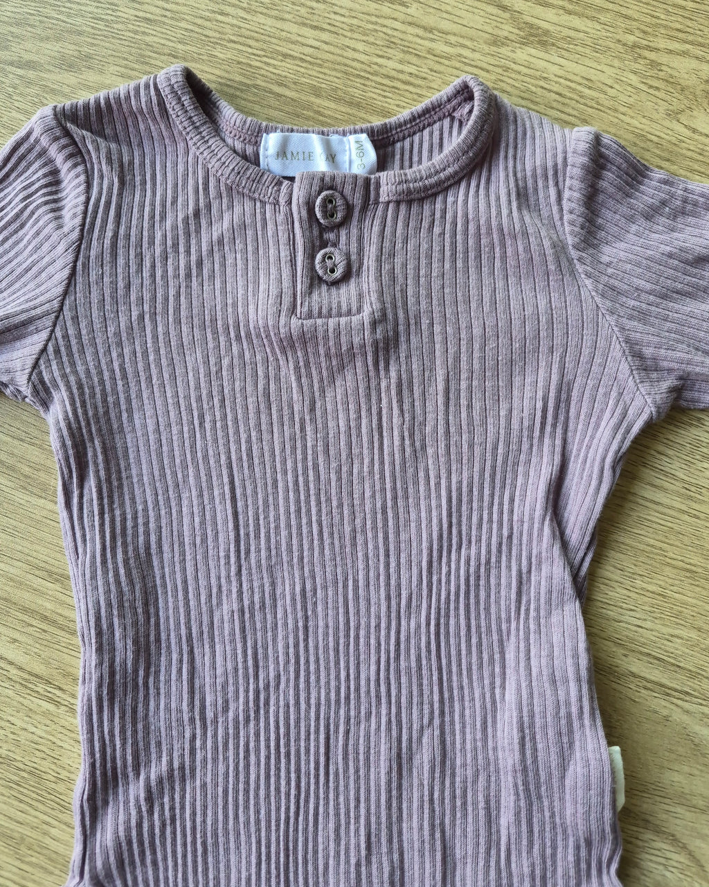 Jamie Kay Ribbed Long Sleeve Purple Bodysuit