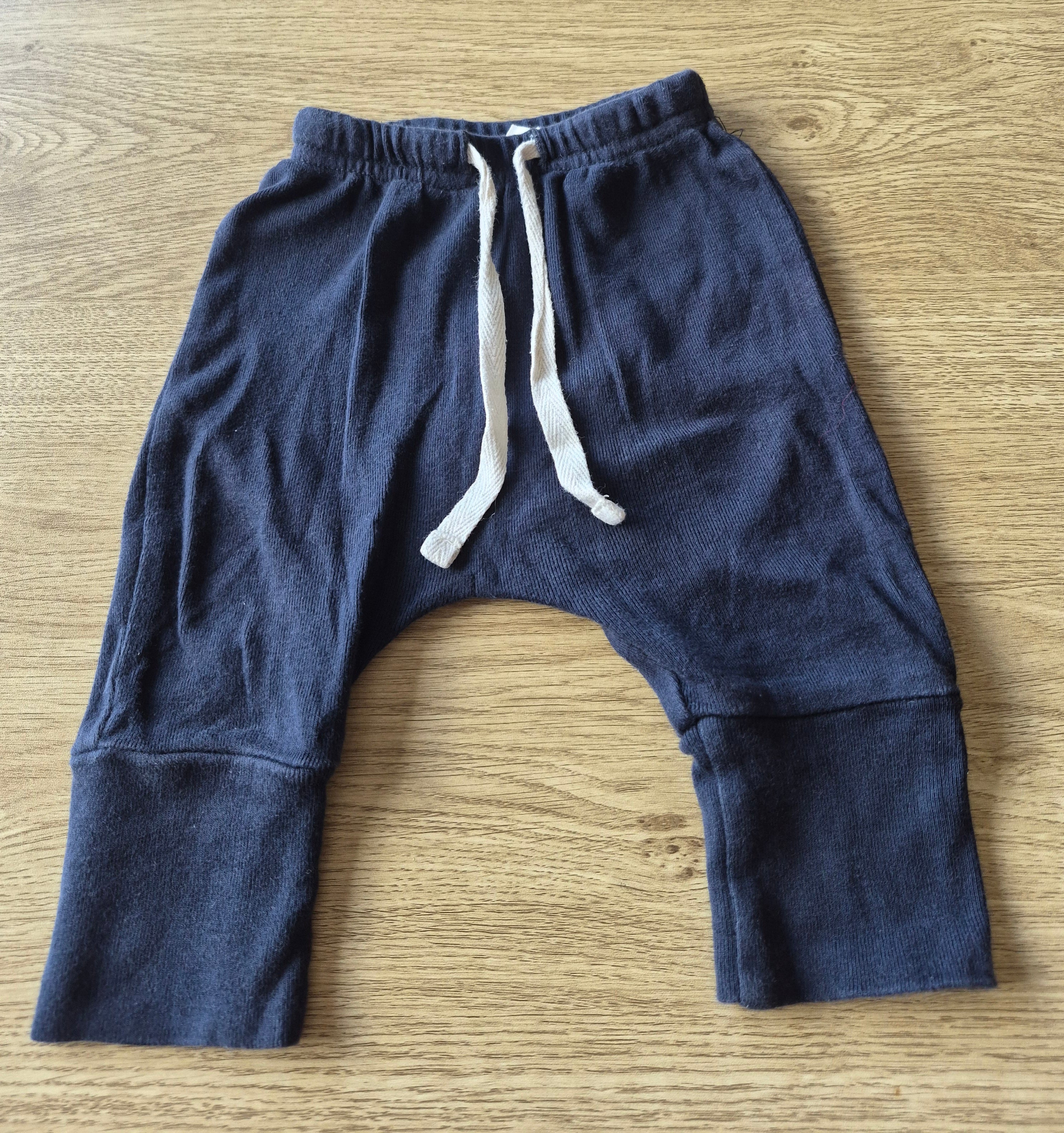 Nature Baby Navy Drawstring Cotton Pants