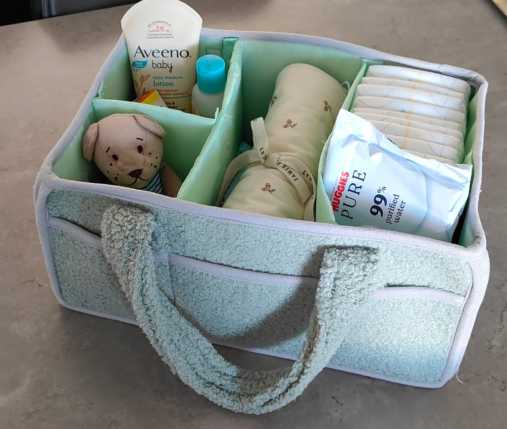 Green Nappy Caddy Essentials