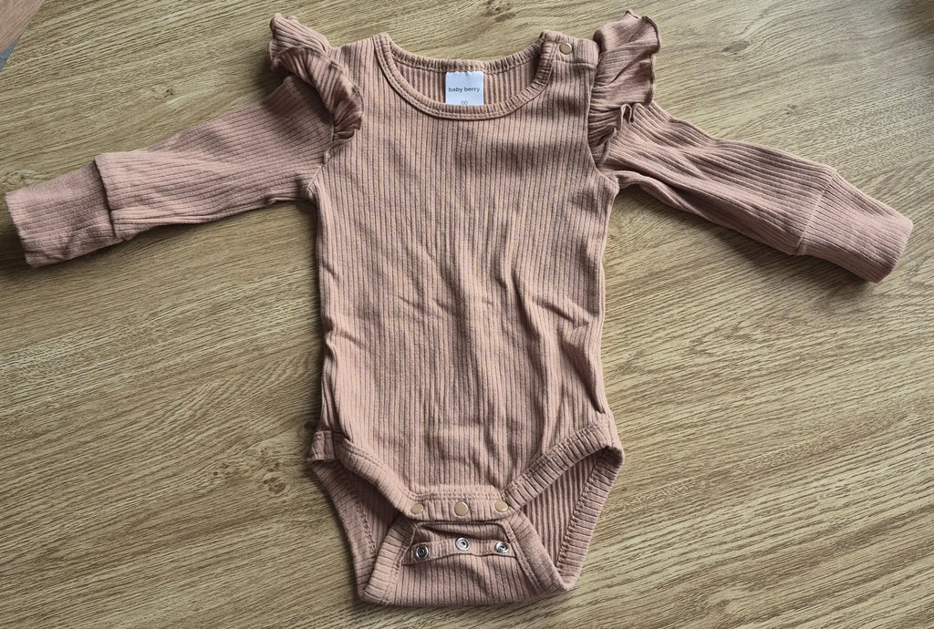 Baby Berry Frill Long Sleeve Bodysuit