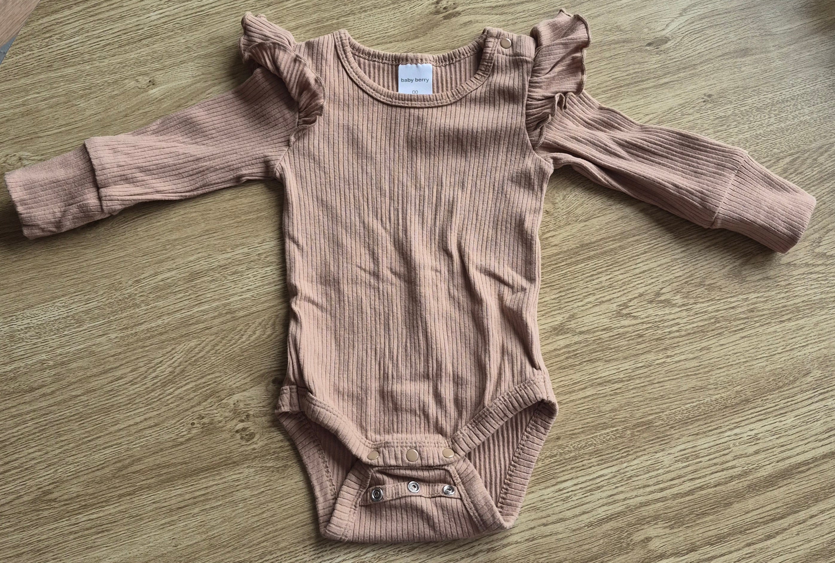 Baby Berry Frill Long Sleeve Bodysuit