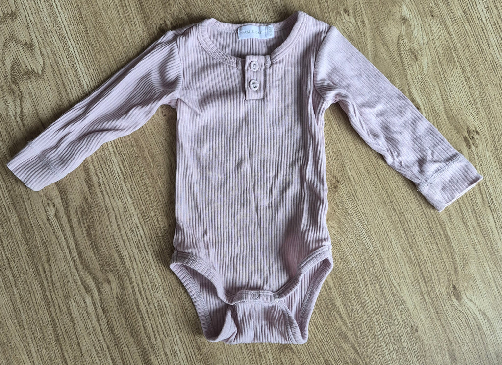 Jamie Kay Ribbed Light Purple Long Sleeve Bodysuit