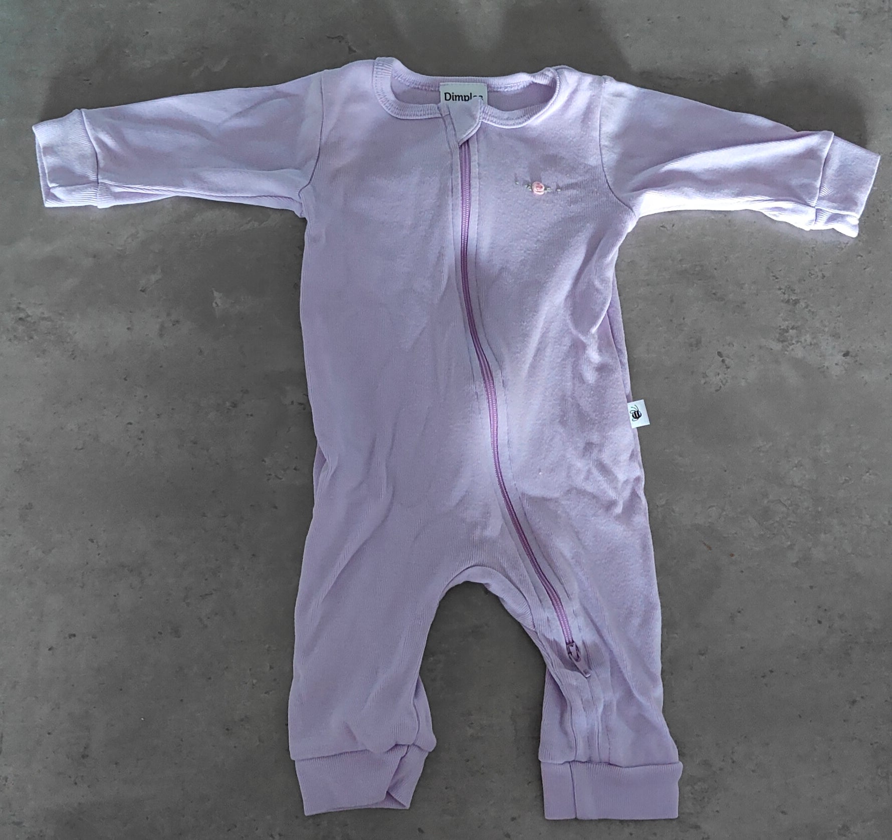 Dimples Long Sleeve Onsie