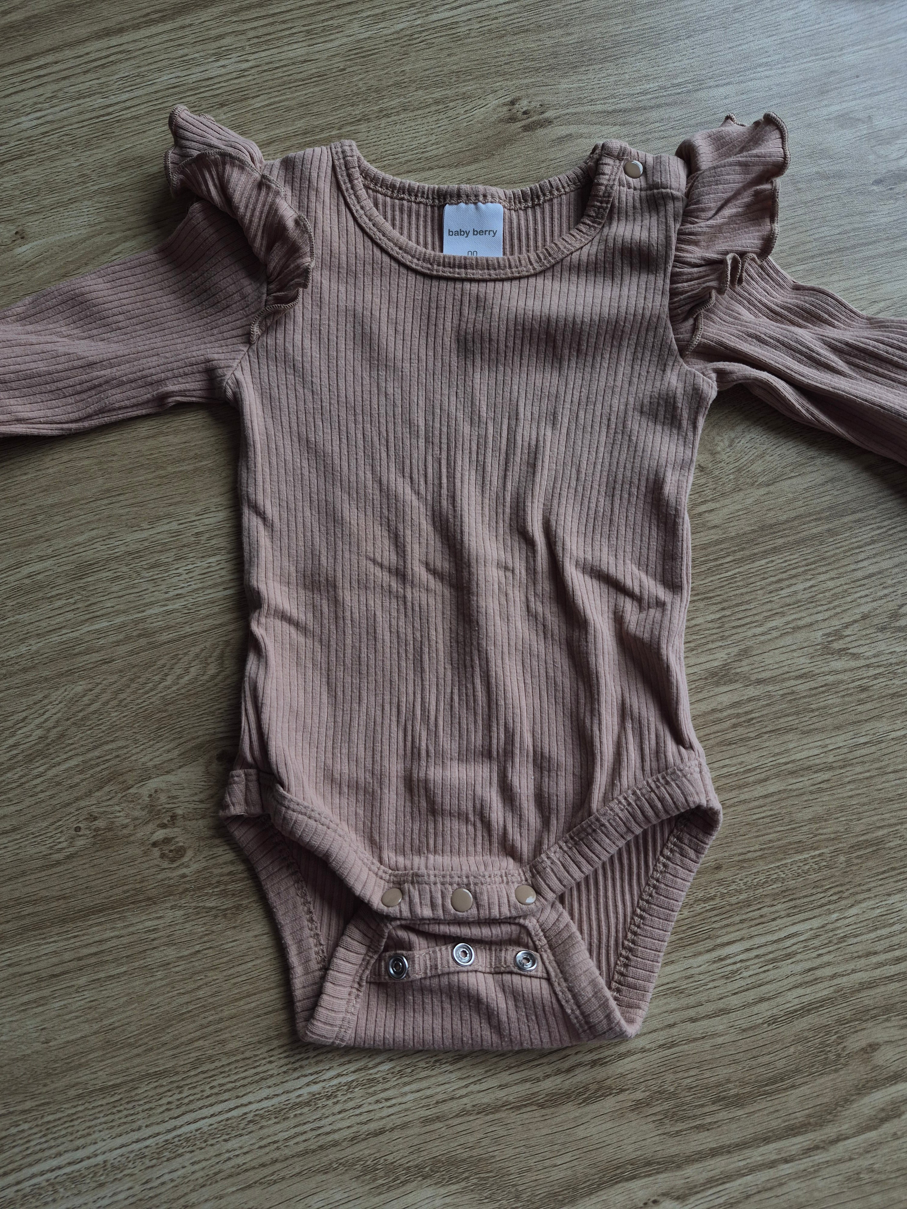 Baby Berry Frill Long Sleeve Bodysuit
