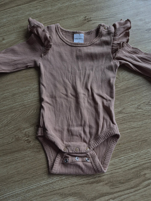 Baby Berry Frill Long Sleeve Bodysuit