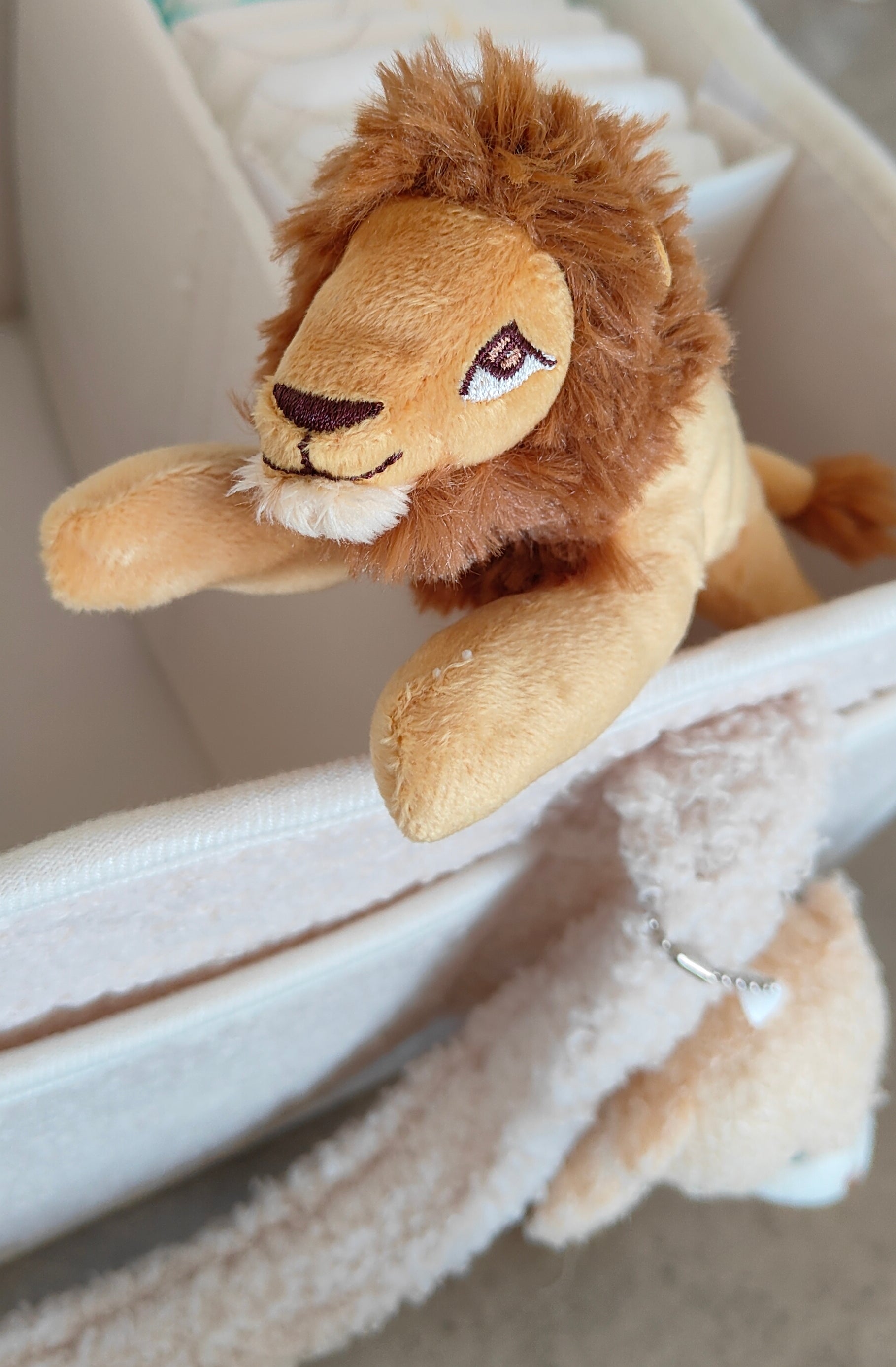 Cream Nappy Caddy Essentials -