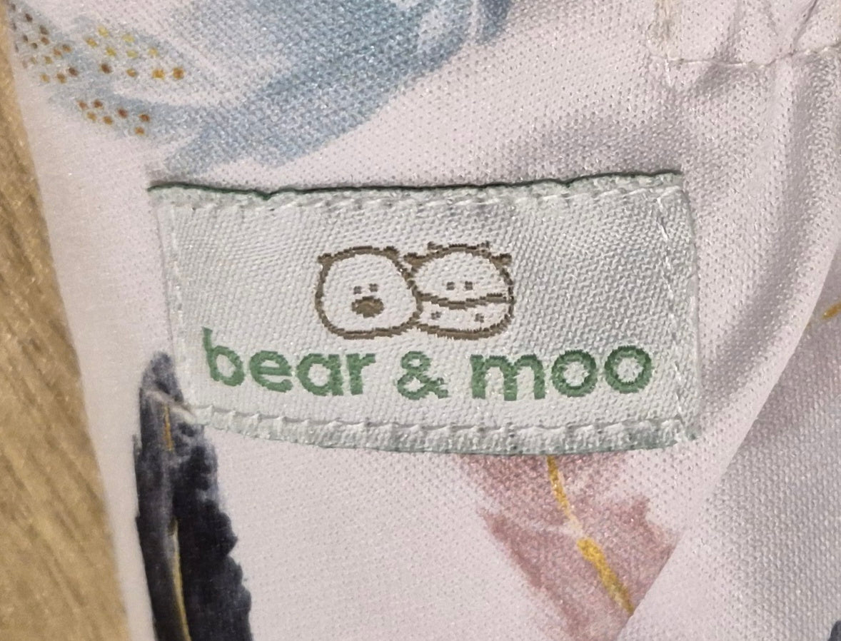 Bear & Moo Feather Design Reusable Cloth Nappy