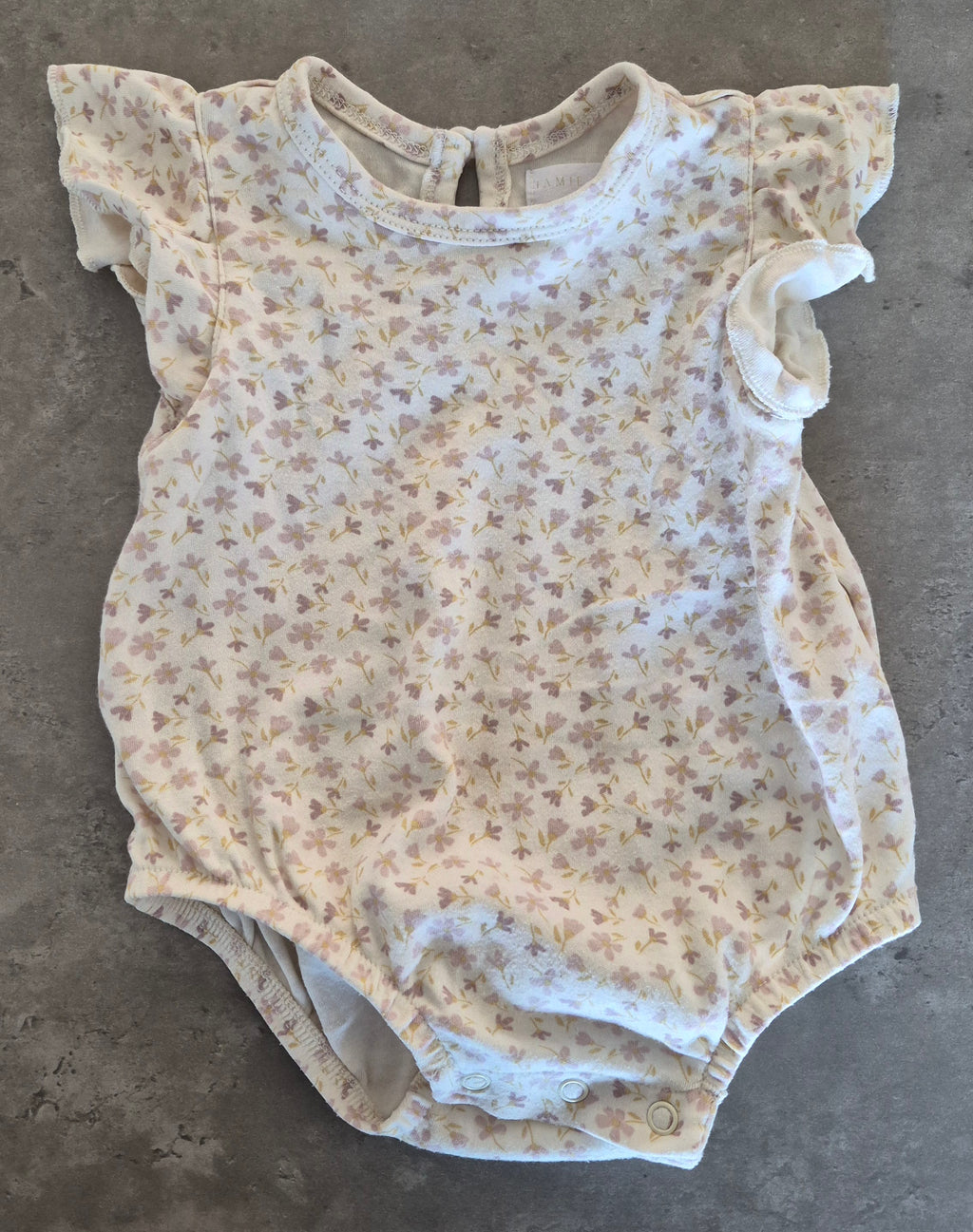 Jamie Kay Floral Flutter Sleeve Bodysuit