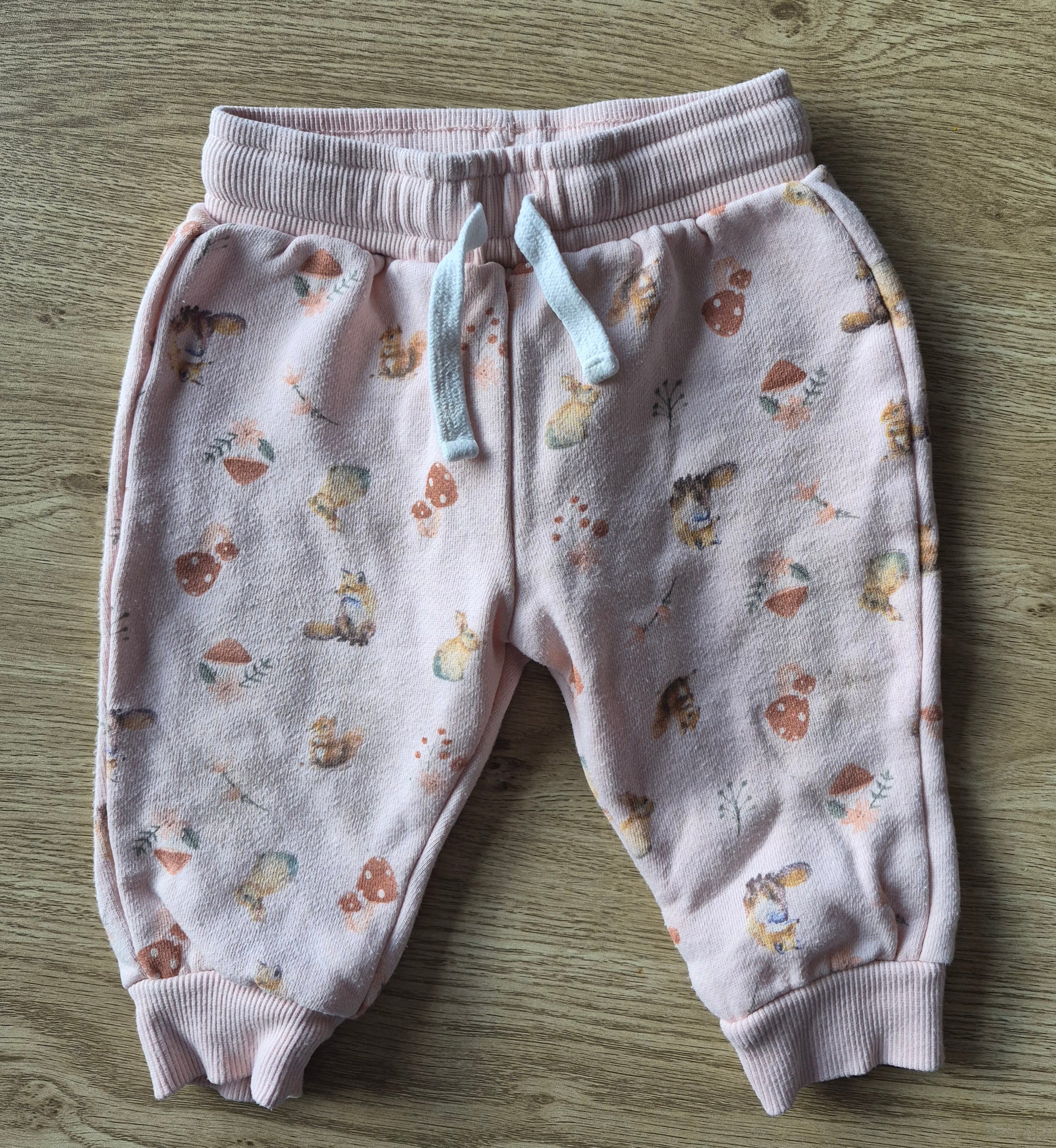 Teeny Weeny Pink Fox & Rabbits Track Suit Pants