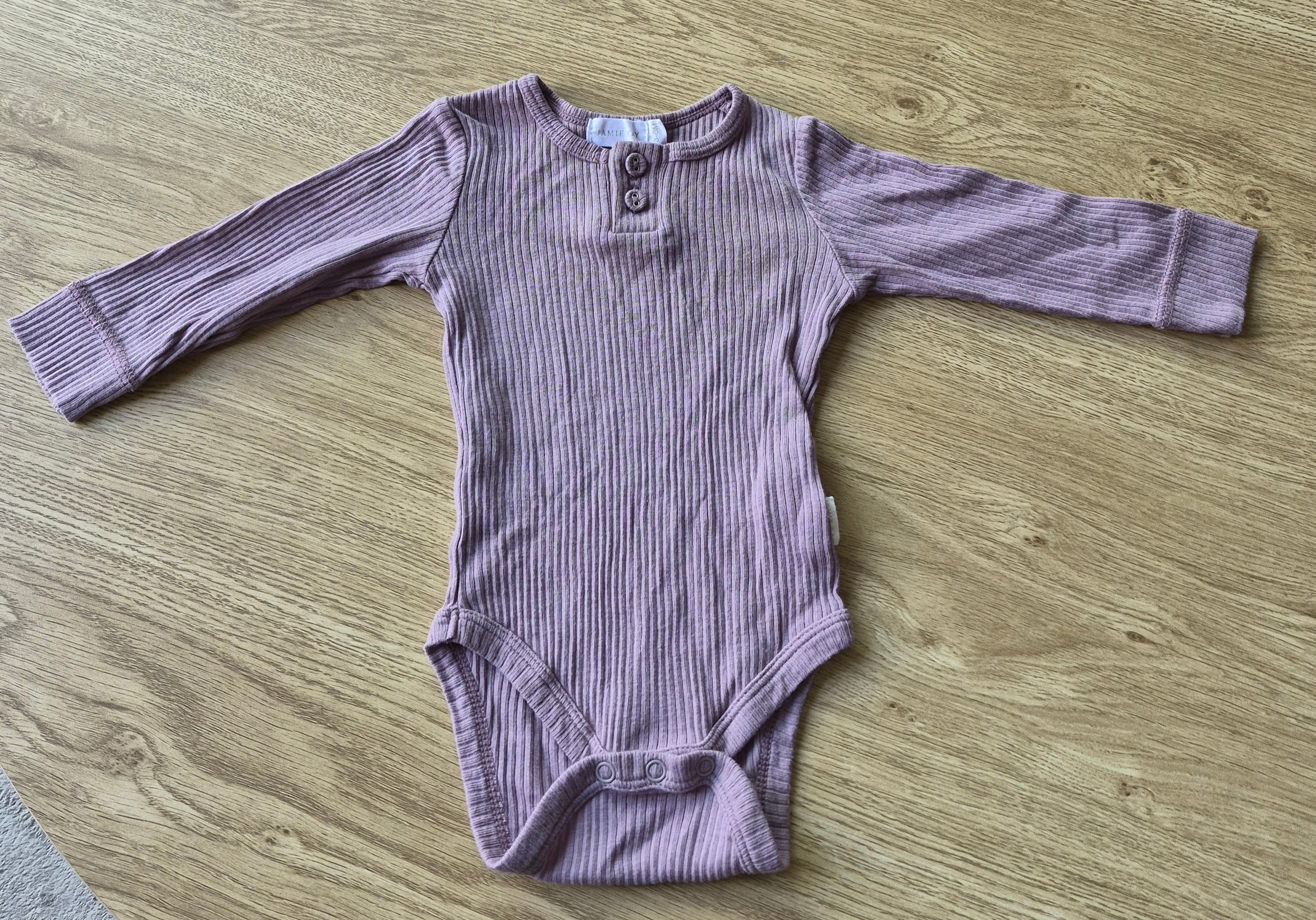 Jamie Kay Ribbed Long Sleeve Purple Bodysuit