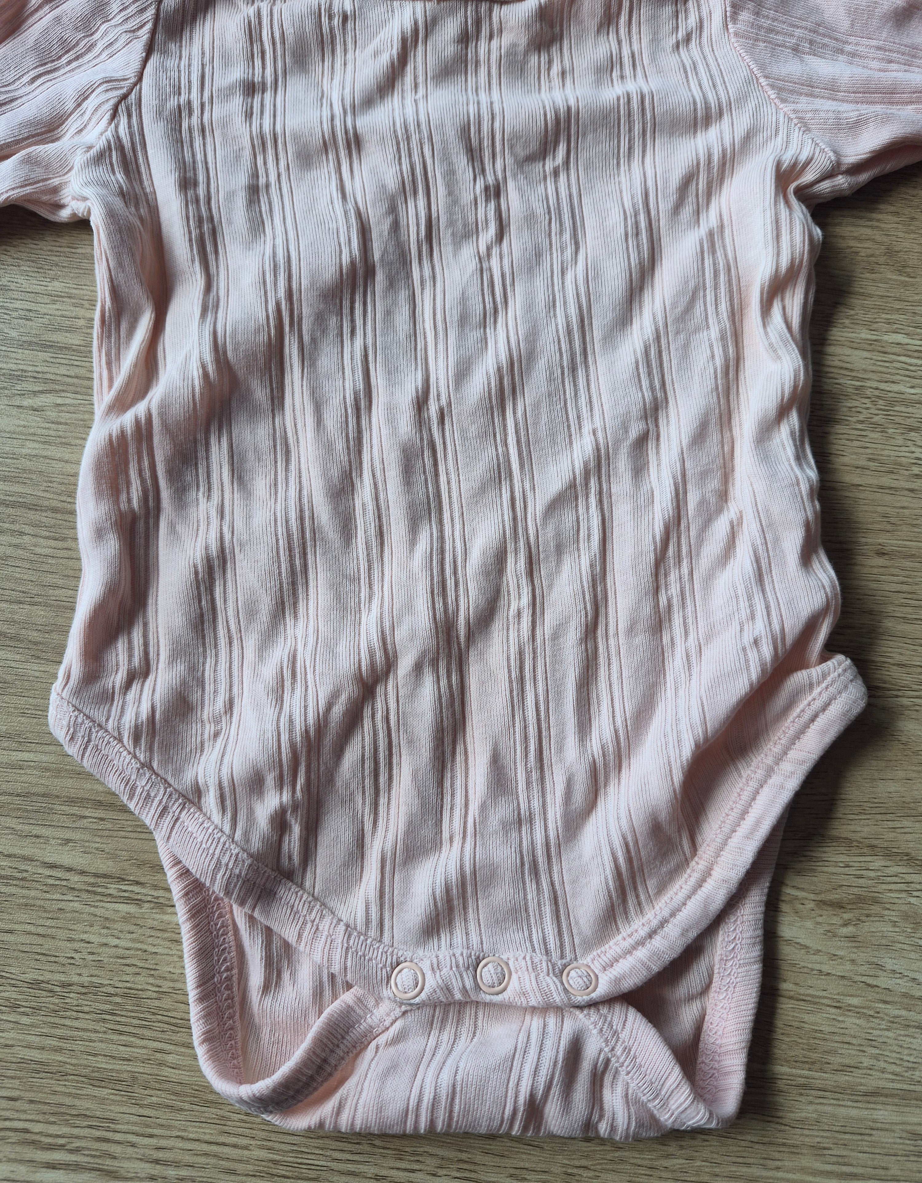 Nature Baby Pink Derby Long Sleeve Bodysuit