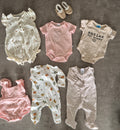 Newborn Bundle of Clothes, Booties and Bassinet Fitted Sheets