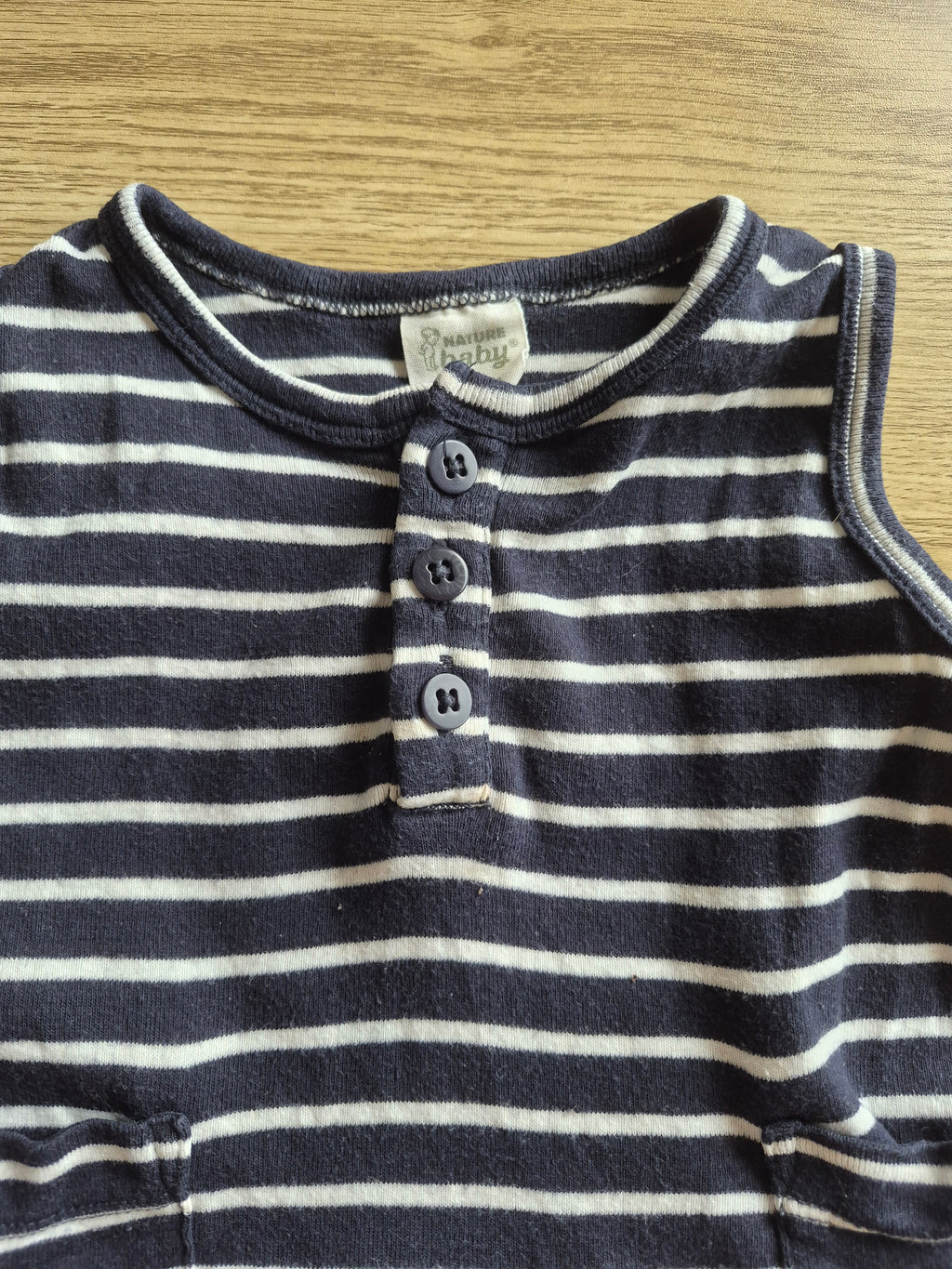 Nature Baby Pin Stripe Singlet Jumpsuit